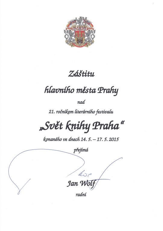 záštita radního hlavního města Prahy